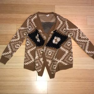 Aztec Print Cardigan